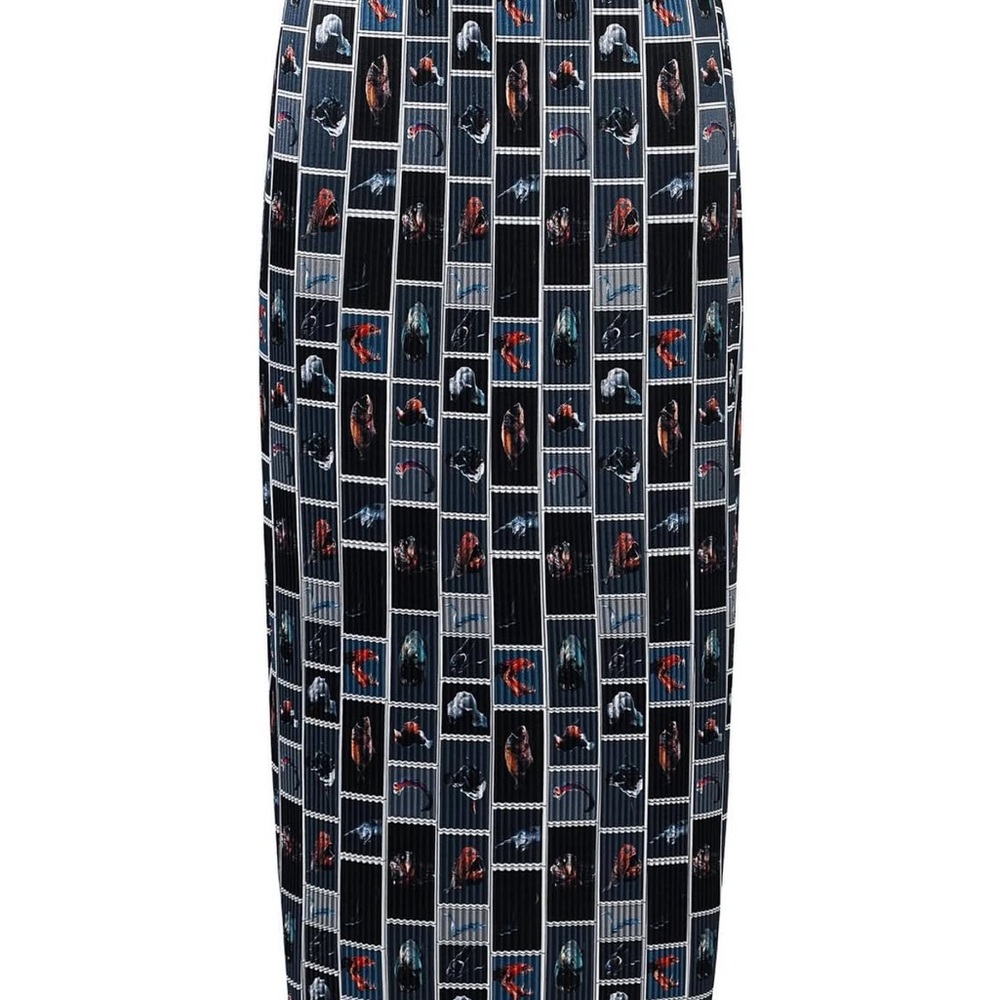 Fashion Brand Company Cute Fish Accordion Skirt Size M